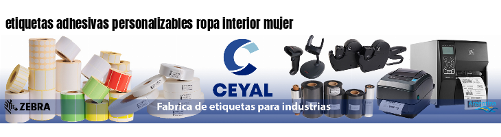 etiquetas adhesivas personalizables ropa interior mujer