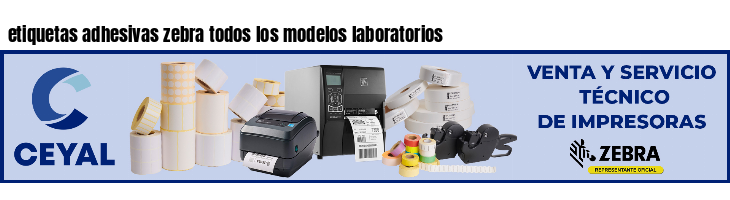 etiquetas adhesivas zebra todos los modelos laboratorios