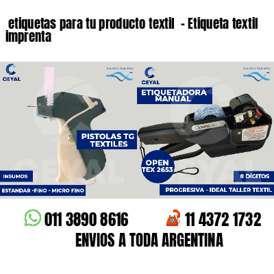 etiquetas para tu producto textil - Etiqueta textil imprenta