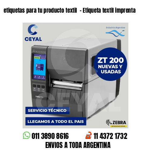 etiquetas para tu producto textil  – Etiqueta textil imprenta