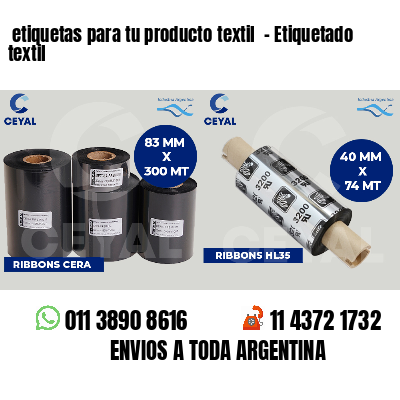  etiquetas para tu producto textil  - Etiquetado textil