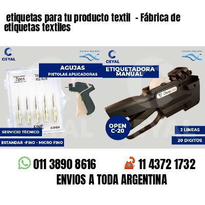 etiquetas para tu producto textil - Fábrica de etiquetas textiles