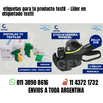  etiquetas para tu producto textil  - Líder en etiquetado textil