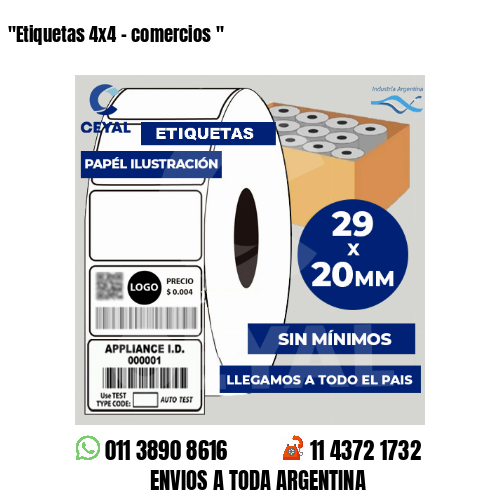 «Etiquetas 4×4 – comercios	«