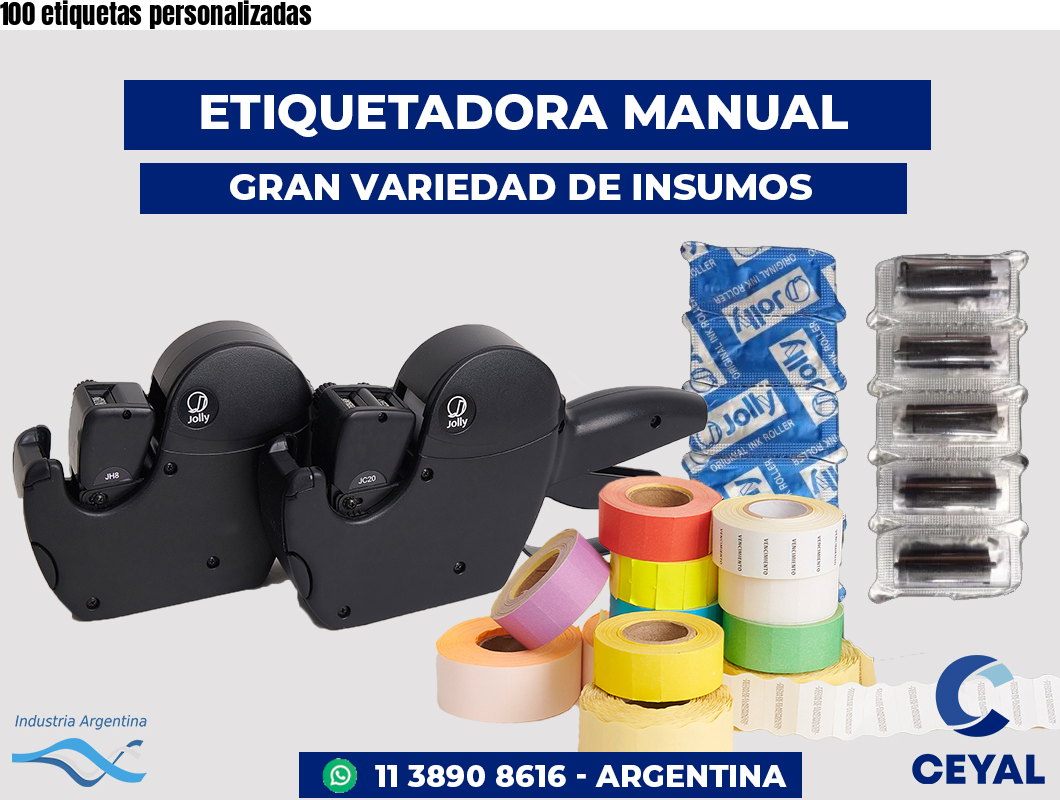 100 etiquetas personalizadas