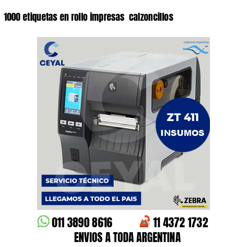 1000 etiquetas en rollo impresas calzoncillos