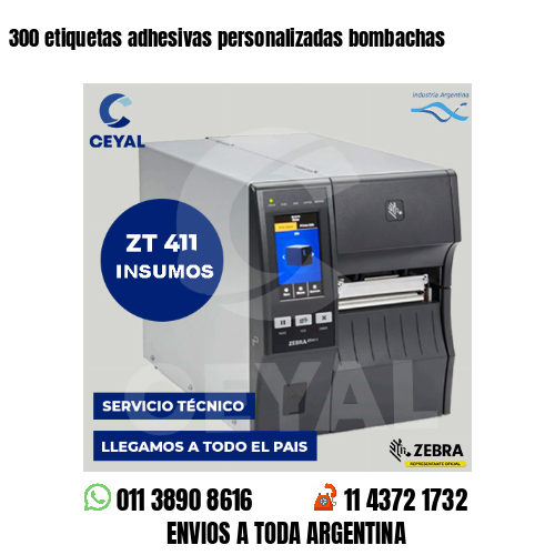 300 etiquetas adhesivas personalizadas bombachas