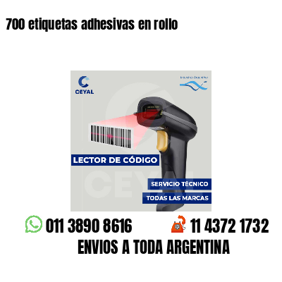 700 etiquetas adhesivas en rollo