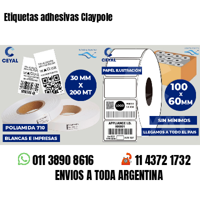 Etiquetas adhesivas Claypole
