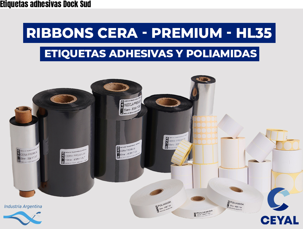 Etiquetas adhesivas Dock Sud