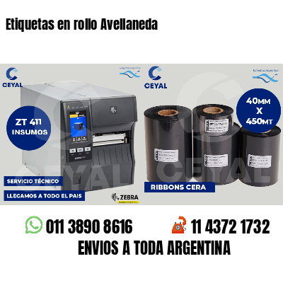 Etiquetas en rollo Avellaneda