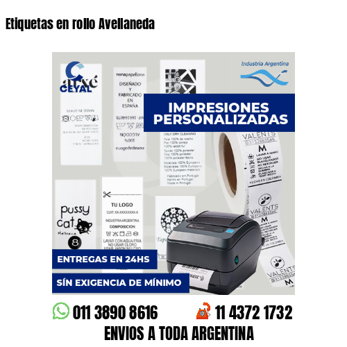 Etiquetas en rollo Avellaneda