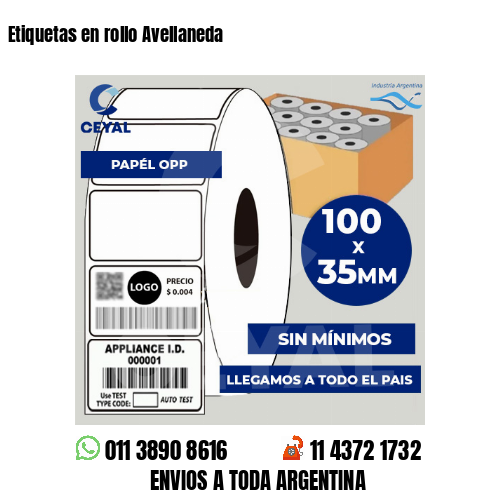 Etiquetas en rollo Avellaneda