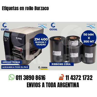Etiquetas en rollo Burzaco