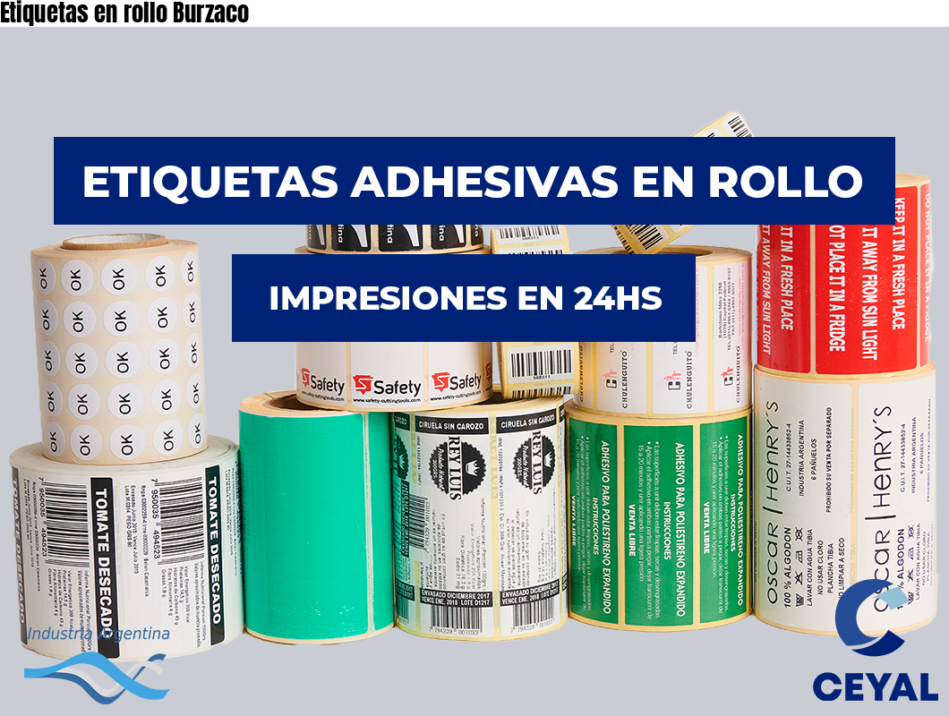 Etiquetas en rollo Burzaco