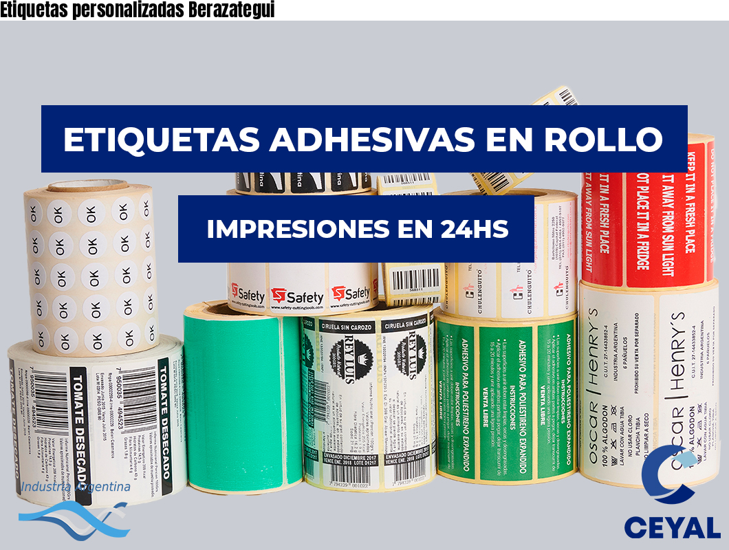 Etiquetas personalizadas Berazategui