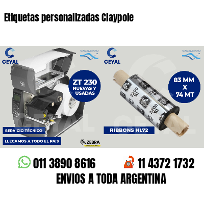 Etiquetas personalizadas Claypole