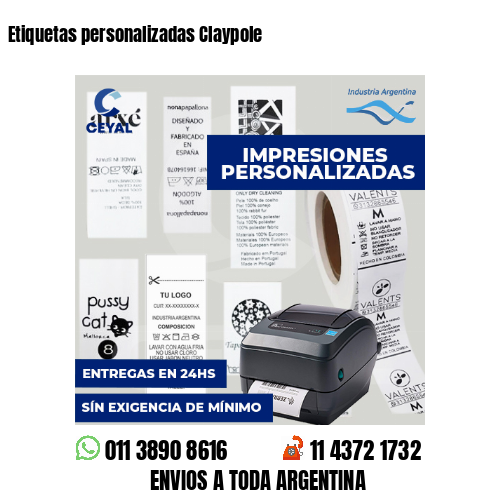 Etiquetas personalizadas Claypole