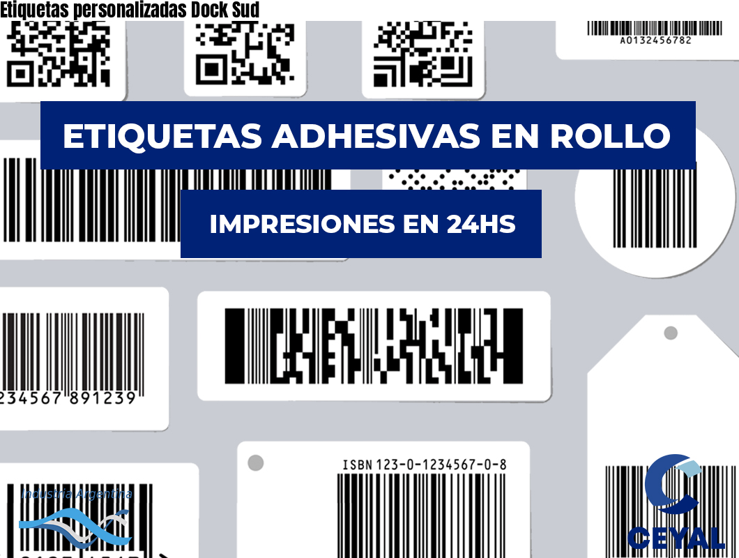Etiquetas personalizadas Dock Sud