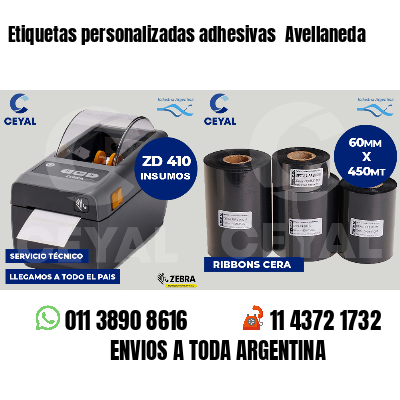 Etiquetas personalizadas adhesivas Avellaneda