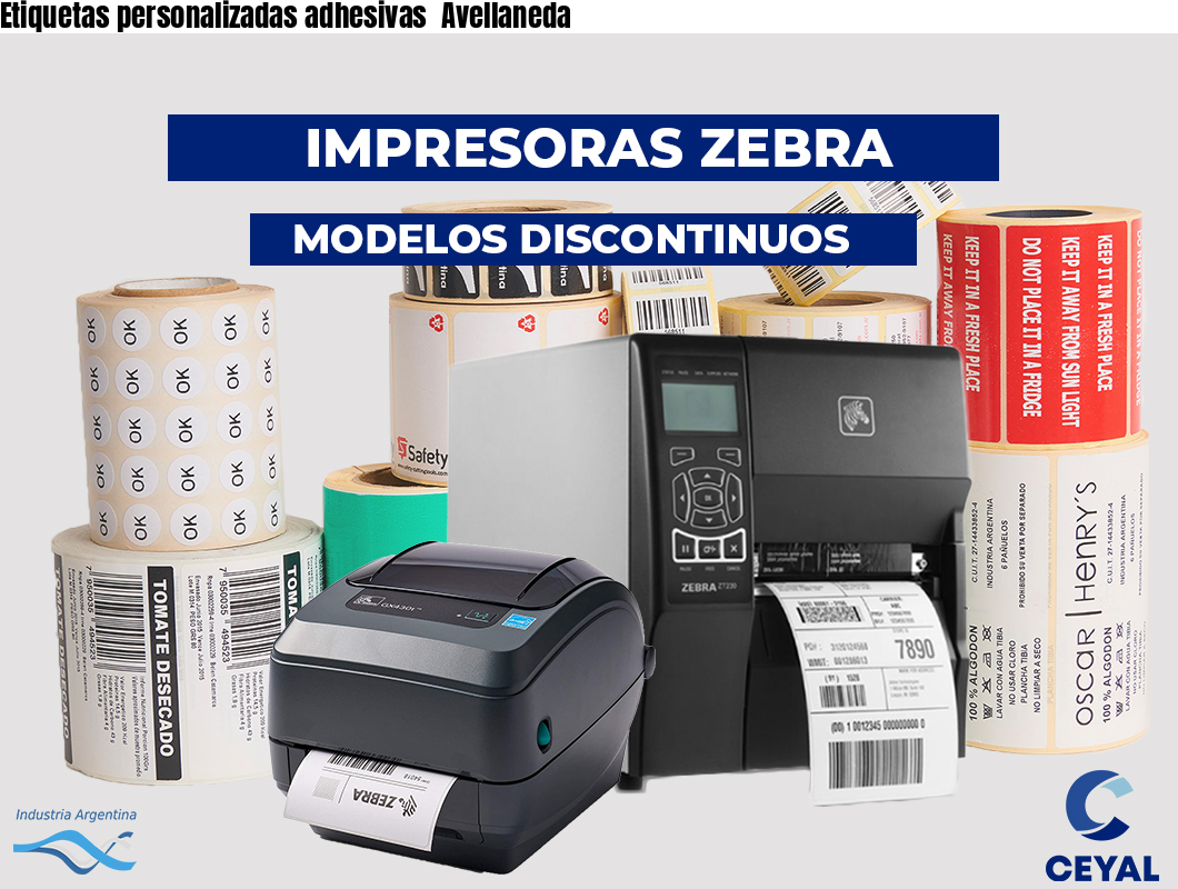 Etiquetas personalizadas adhesivas Avellaneda