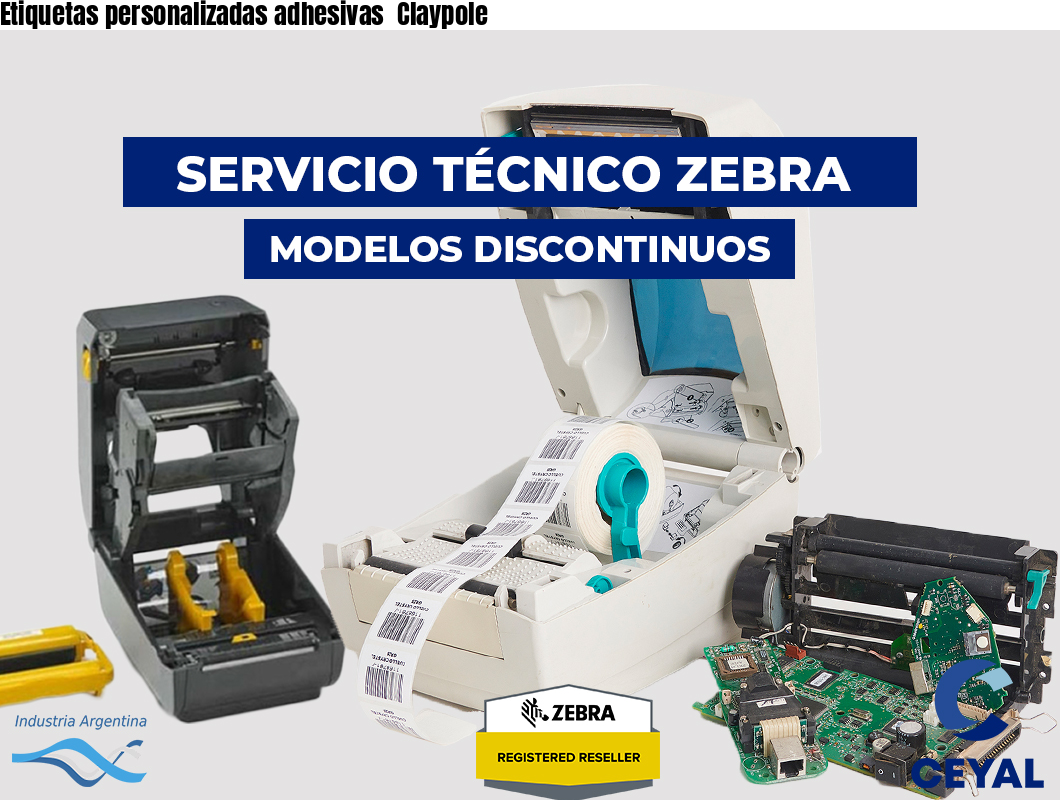 Etiquetas personalizadas adhesivas Claypole