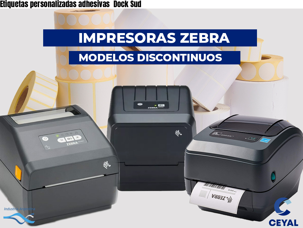 Etiquetas personalizadas adhesivas Dock Sud