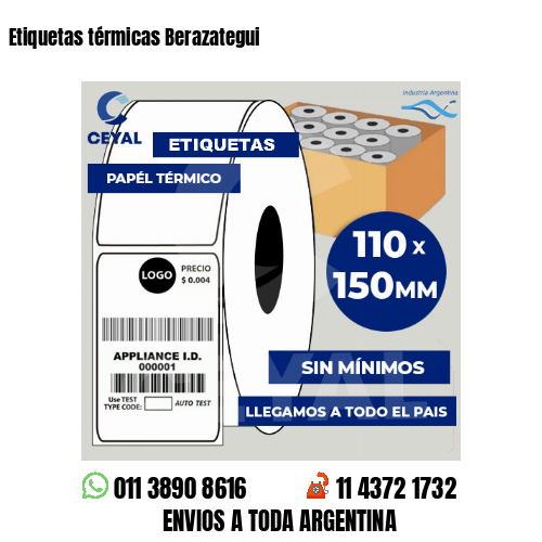 Etiquetas térmicas Berazategui