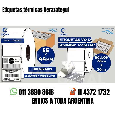 Etiquetas térmicas Berazategui