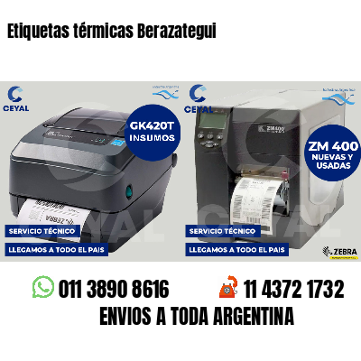 Etiquetas térmicas Berazategui