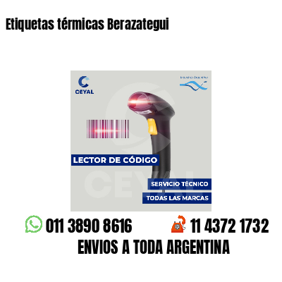 Etiquetas térmicas Berazategui