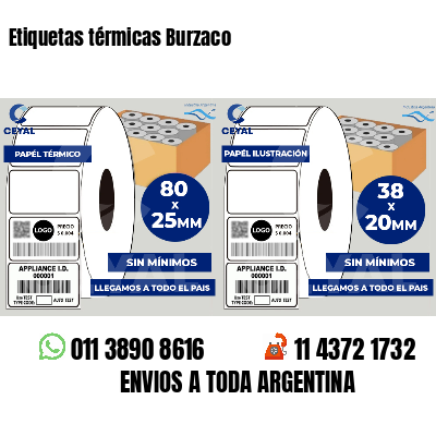 Etiquetas térmicas Burzaco