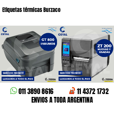 Etiquetas térmicas Burzaco