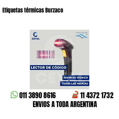 Etiquetas térmicas Burzaco