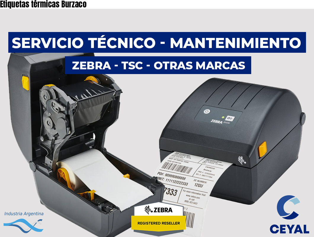 Etiquetas térmicas Burzaco