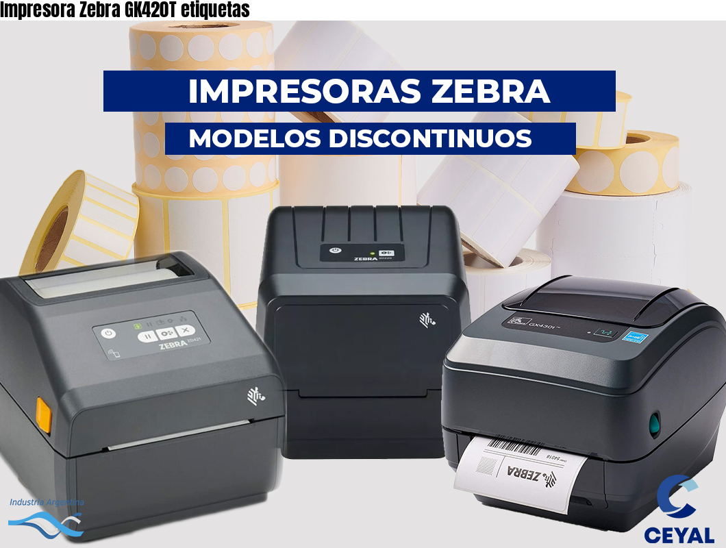 Impresora Zebra GK420T etiquetas
