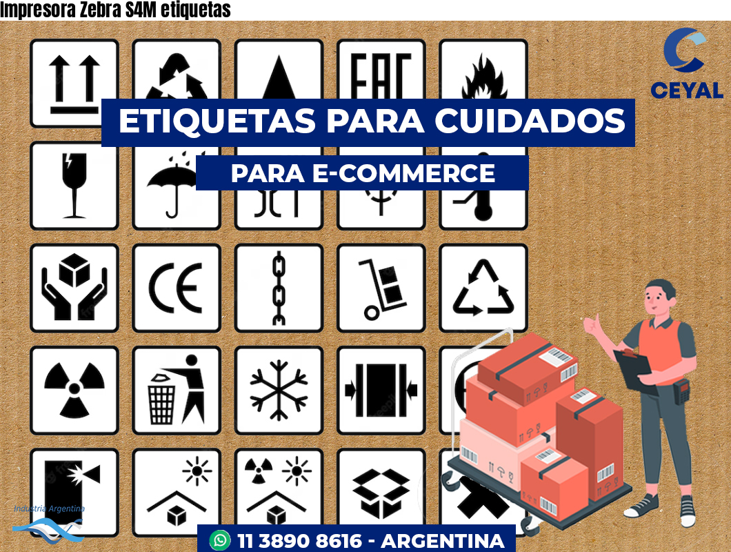 Impresora Zebra S4M etiquetas