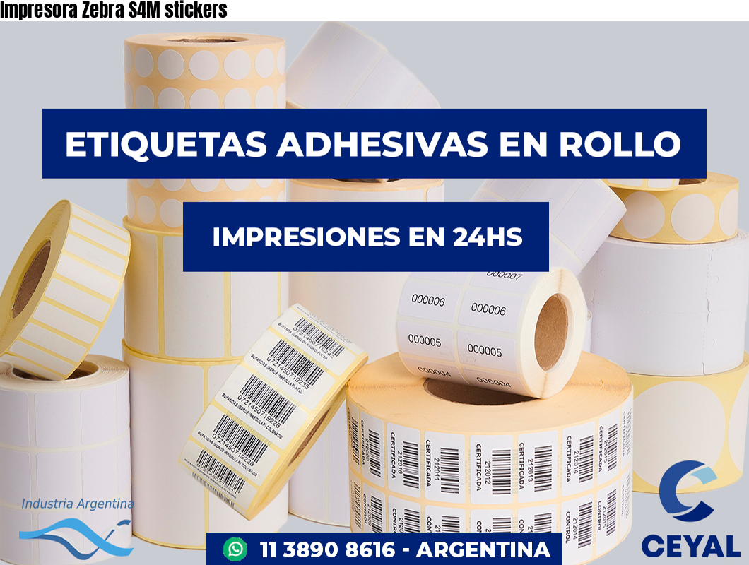 Impresora Zebra S4M stickers