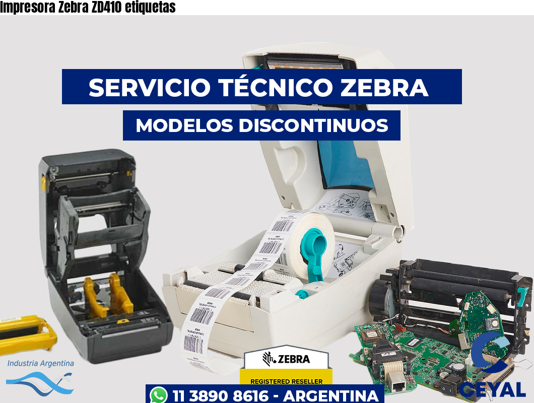 Impresora Zebra ZD410 etiquetas