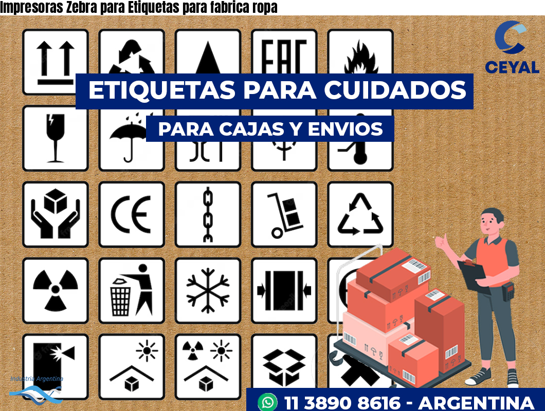 Impresoras Zebra para Etiquetas para fabrica ropa