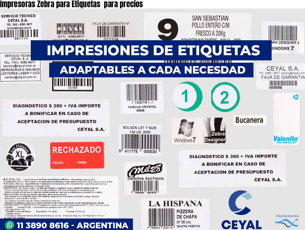 Impresoras Zebra para Etiquetas  para precios