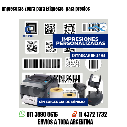 Impresoras Zebra para Etiquetas para precios