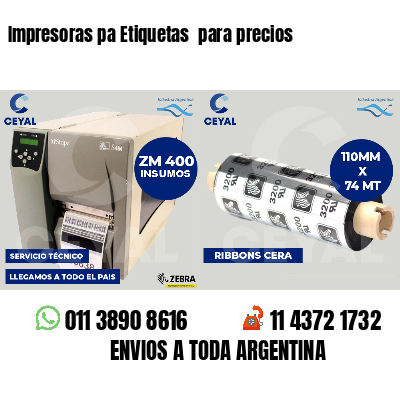 Impresoras pa Etiquetas  para precios