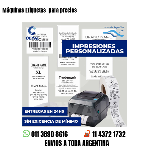 Máquinas Etiquetas  para precios