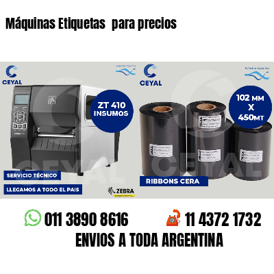 Máquinas Etiquetas  para precios
