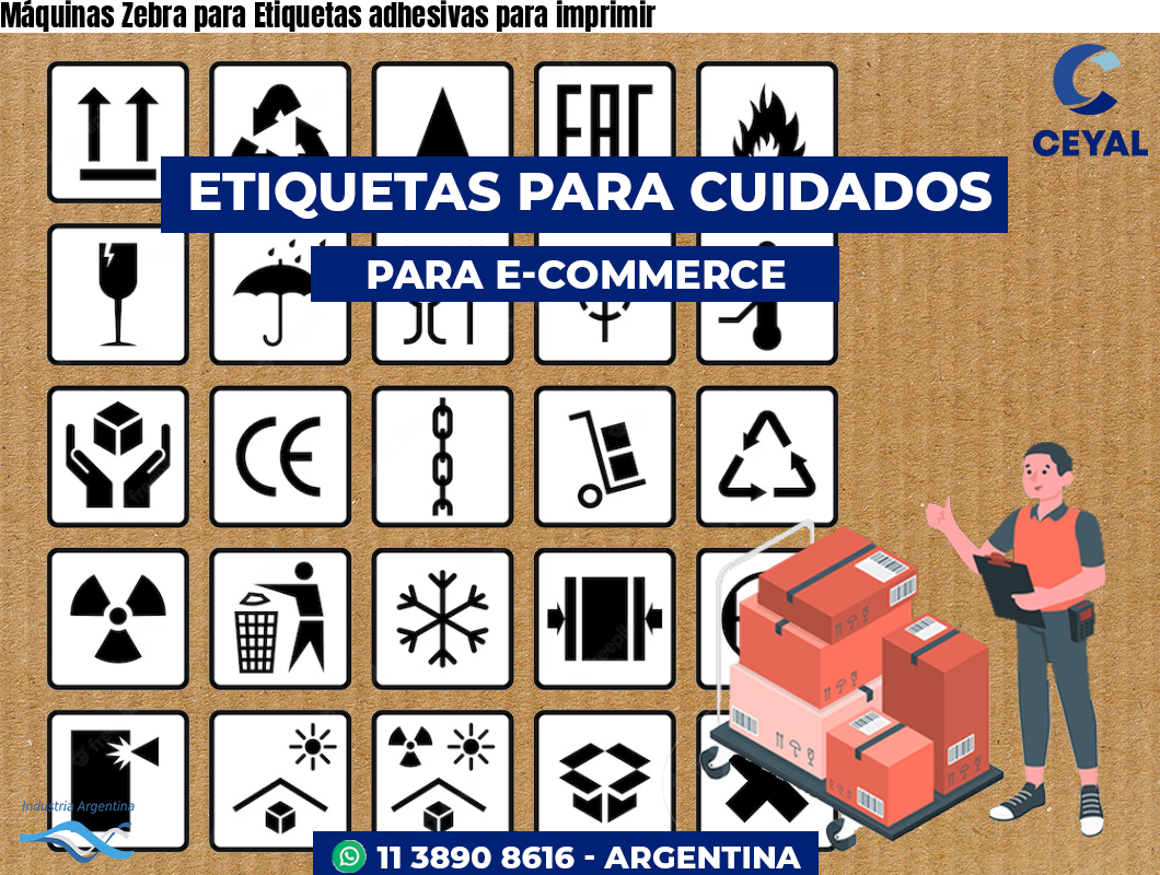 Máquinas Zebra para Etiquetas adhesivas para imprimir