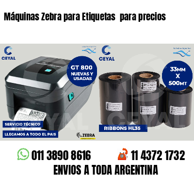 Máquinas Zebra para Etiquetas  para precios