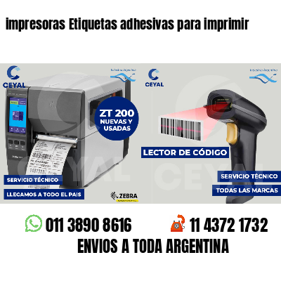 impresoras Etiquetas adhesivas para imprimir