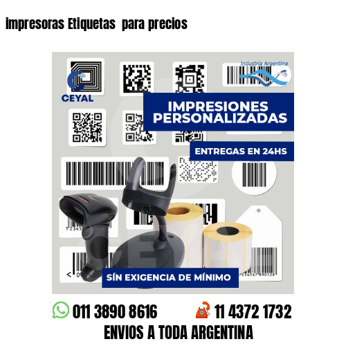 impresoras Etiquetas  para precios