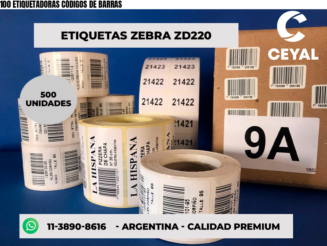 100 ETIQUETADORAS CÓDIGOS DE BARRAS